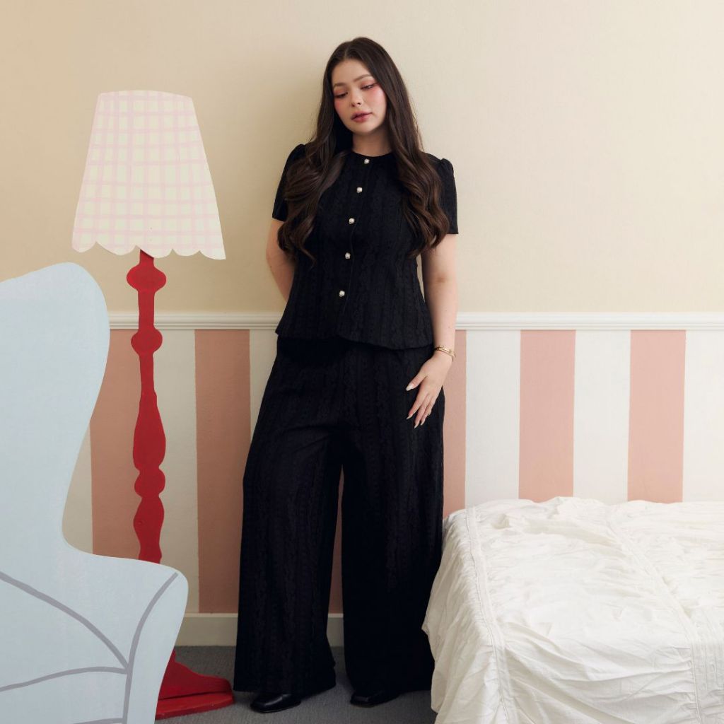La Mignonne (XS-4XL) Vivian Kennedy Set ชุดเซ็ตใส่ทำงาน เสื้อและกางเกงขายาวที่สวยเท่