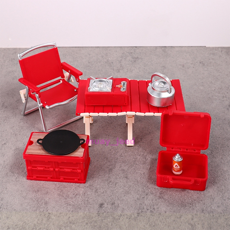 B211 ของเล่นตุ๊กตา ของจิ๋ว ชุดเดินป่า ชุดกางเต้นท์ ชุดตั้งแคมป์ dollhouse