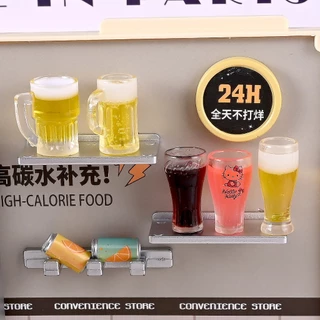 j845 แก้วเบียร์ 3 มิติจำลอง, แก้วโคลาของจิ๋วจำลองแพ็คละ 10ช้ิน