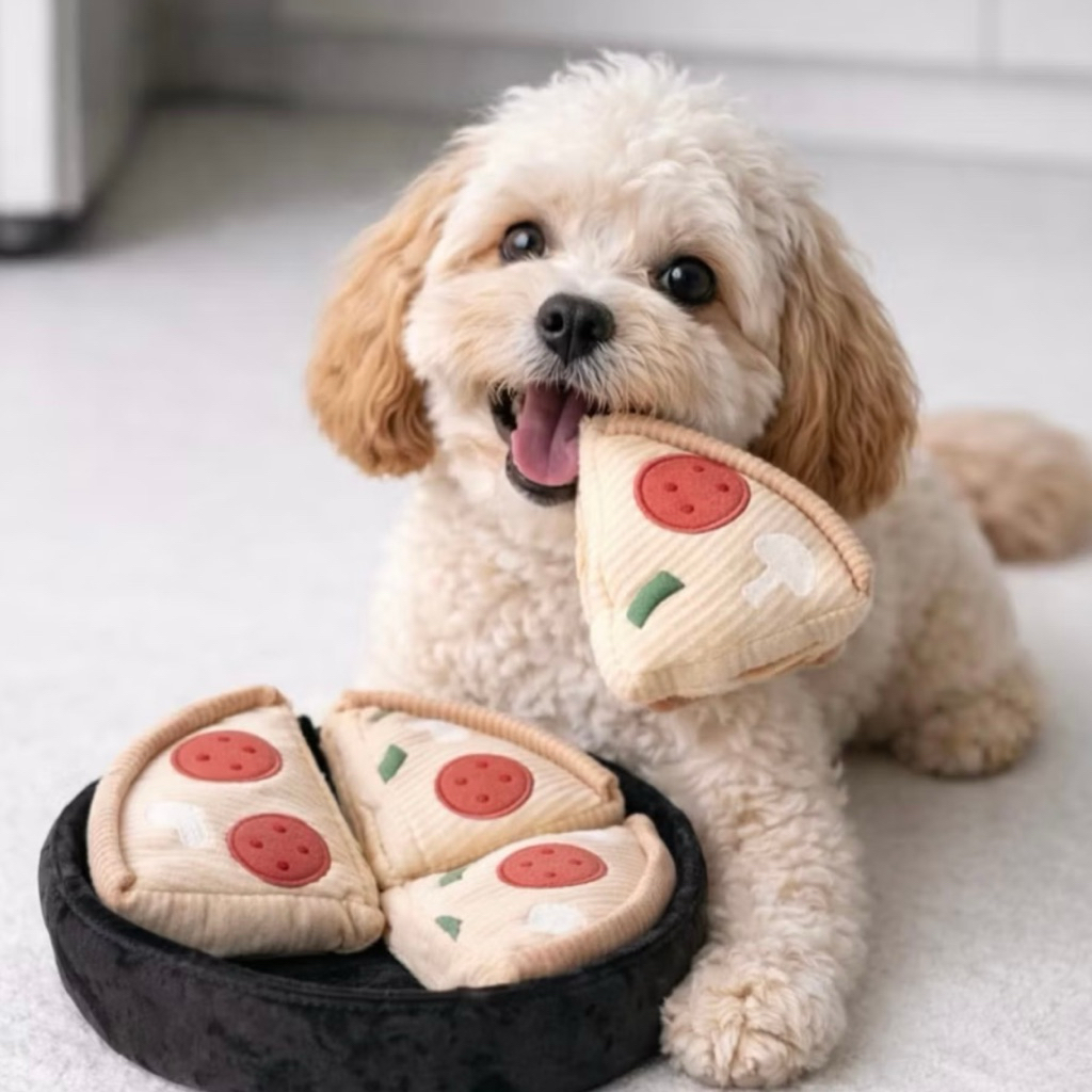 Deep Dish Pizza Toy - ของเล่นน้องหมา พิซซ่า 🍕