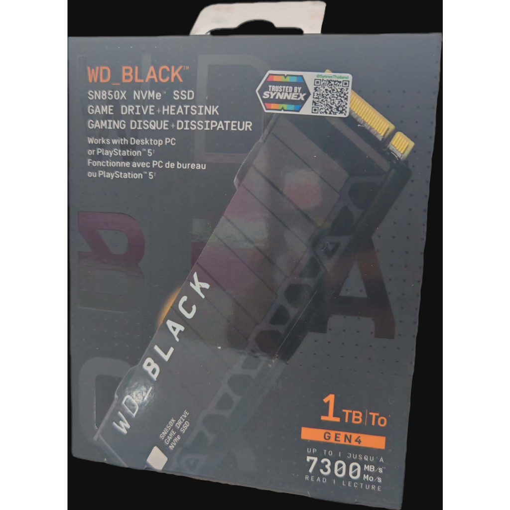 (มือ 1) SSD WD BLACK SN850X (HEATSINK) NVME M.2 2280 1TB