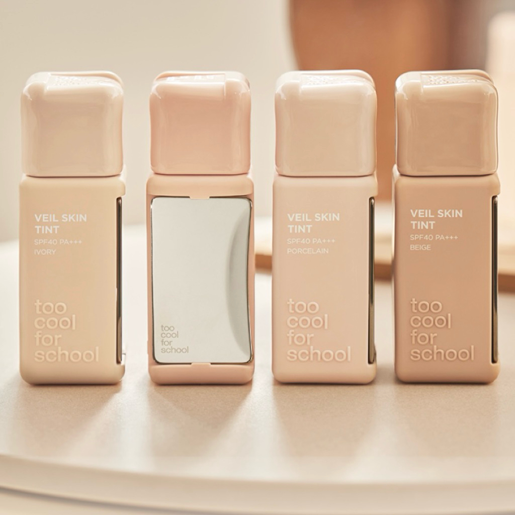 New‼️ TCFS รองพื้นเนื้อบางเบา ให้งานผิว มีสปาทูล่าในตัว Too Cool For school Veil Skin Tint