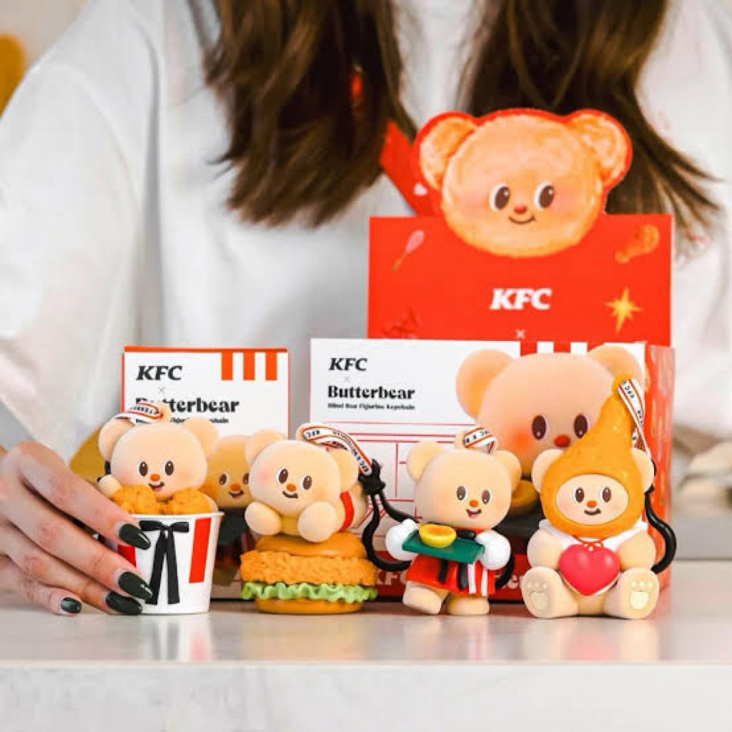 พร้อมส่ง‼️ พวงกุญแจ kfc x butterbear singapore
