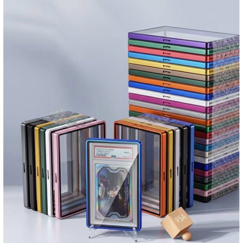 (คลังสินค้าพร้อม) PSA/CGC Graded Cards Protector เคสแม่เหล็กอลูมิเนียมสําหรับ PSA Slats กรอบแม่เหล็ก