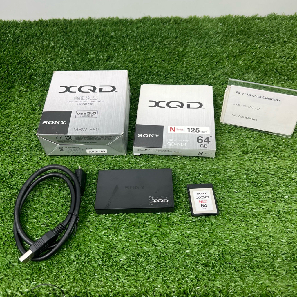 Sony XQD Card Reader MRW-E80 พร้อมการ์ด XQD 64GB หมดประกัน สภาพดี