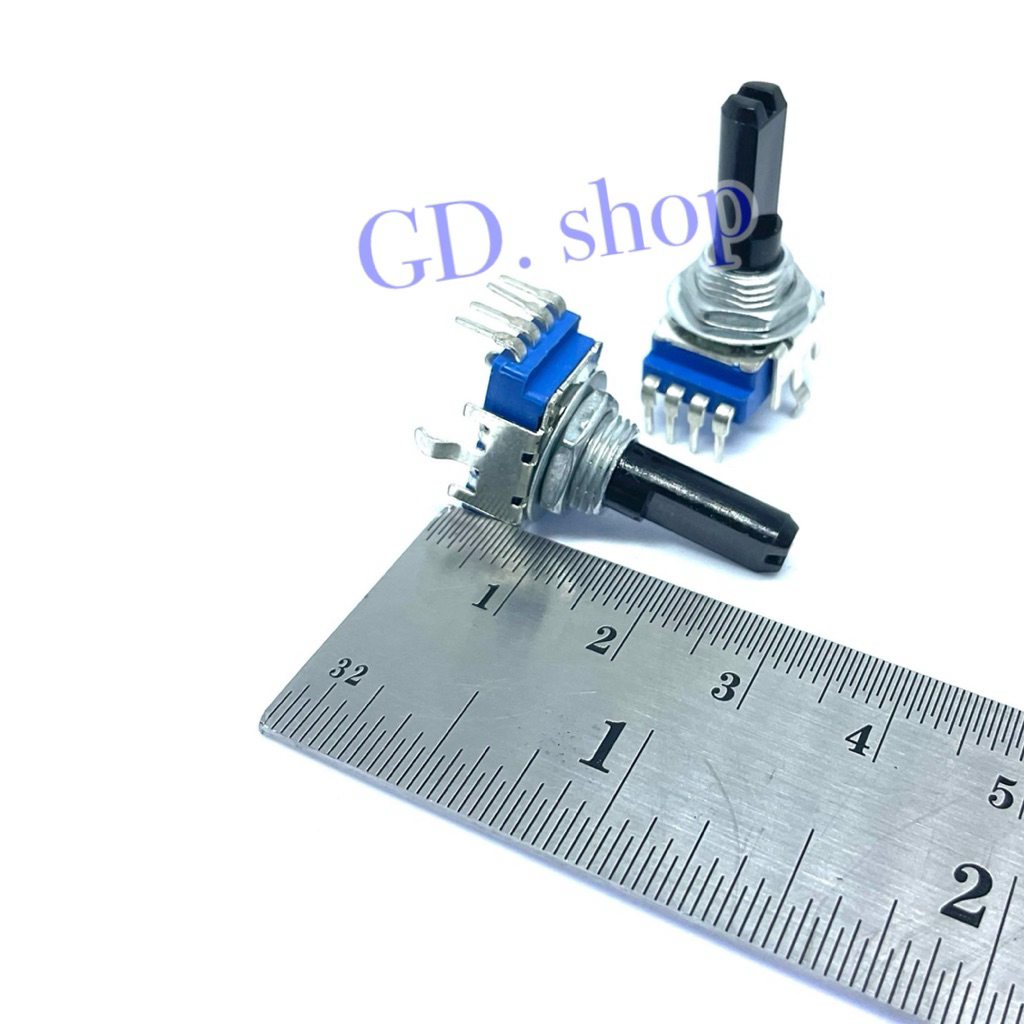 VR วอลลุ่มมิกซ์ 4ขา  แกนยาว 17 มิล มี 10KB, 20KB, 50KB, 100KB