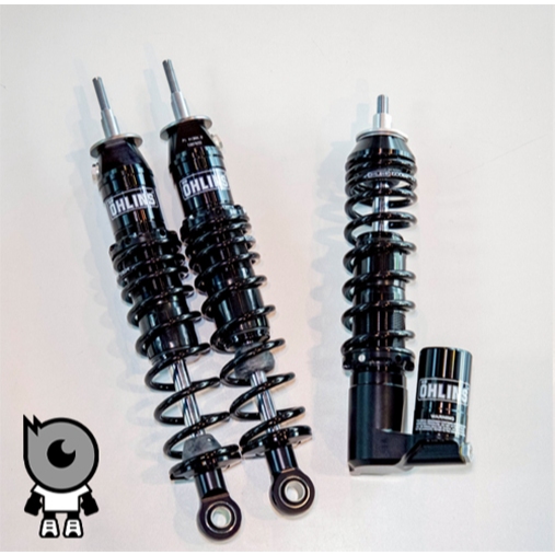 OHLINS โช๊คหน้าหลัง Blcakline PI911/913  ของแท้ สำหรับ NewVespa GTS/GTV  (ยกเว้นGTSปี2023ใส่ไม่ได้)