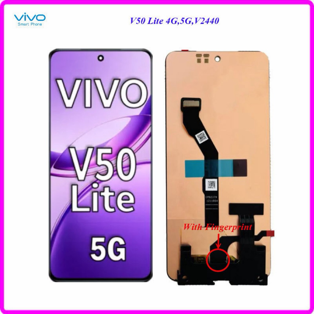 จอ LCD Vivo V50 Lite 4G,5G,V2440,V2441+ทัชสกรีน(Or-AMOLED) 6.77 นิ้ว ✅สแกนนิ้ว