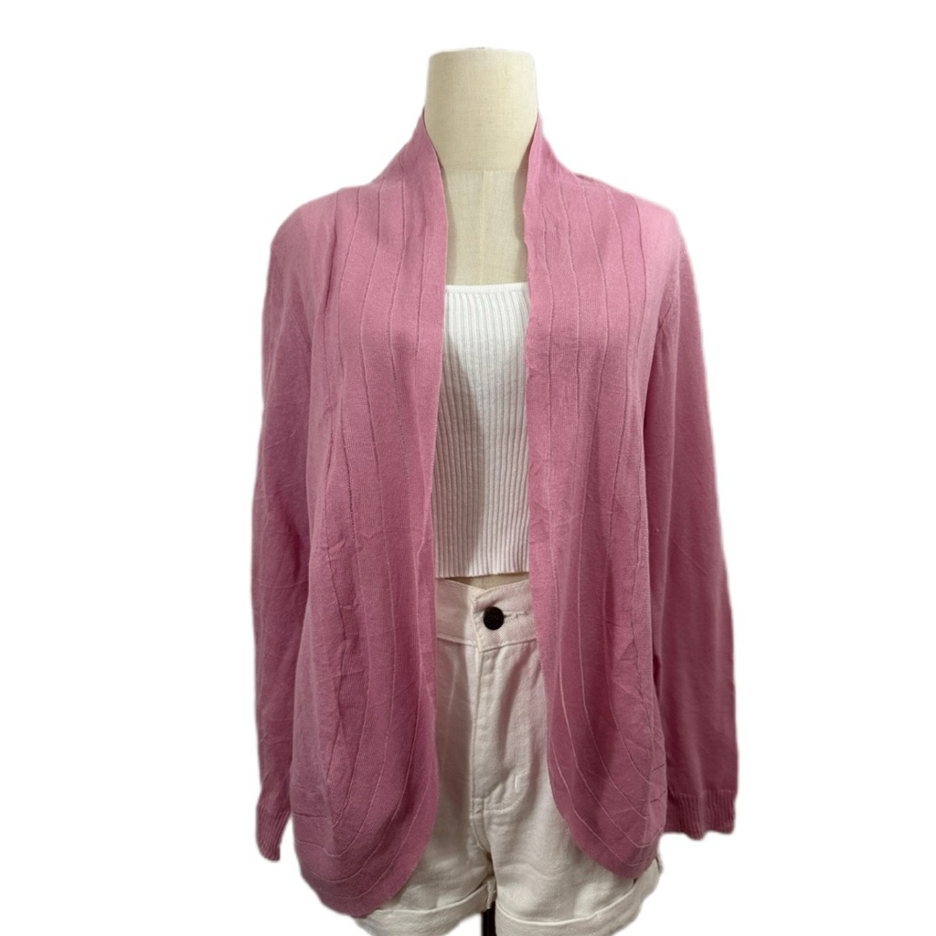 La pastel เสื้อคลุมแขนยาว คาดิแกนแบรนด์แท้จากญี่ปุ่น B177