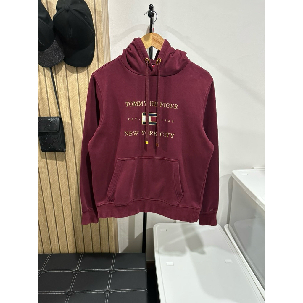 เสื้อฮู้ด TOMMY HILFIGER โลโก้ปัก แท้💯 มือสอง