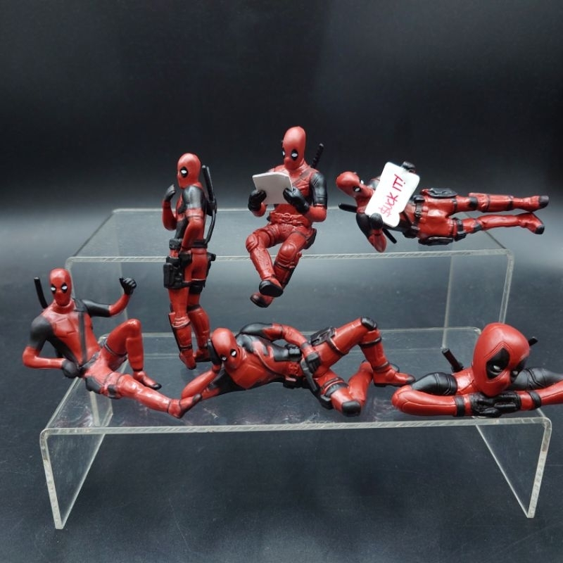 พร้อมส่ง!!! โมเดล Deadpool ขนาด 10 Cm จำนวน 6 แบบ จากเรื่อง Deadpool ล่าสุด ลีลาเท่ห์มาก สวยมากๆ ส่งไว