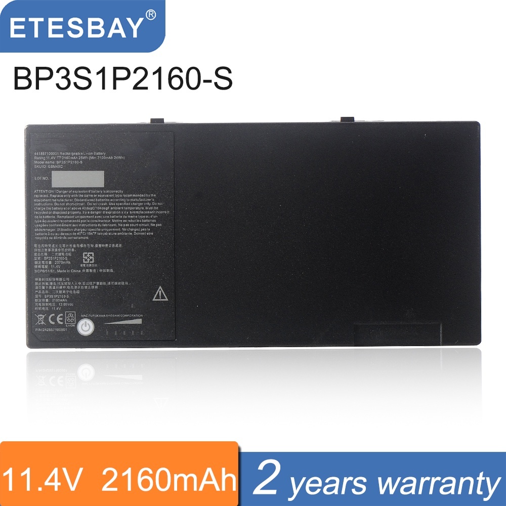 ETESBAY 11.4V 2160MAh BP3S1P2160 BP3S1P2160-S แบตเตอรี่แล็ปท็อปสำหรับ Getac F110แท็บเล็ต Series G8M3