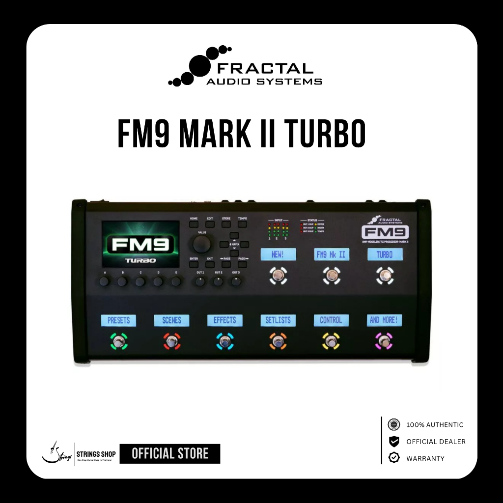 เอฟเฟคกีตาร์ Fractal Audio FM9 Mark II Turbo - Amp Modeler / Multi-FX / Floor Unit