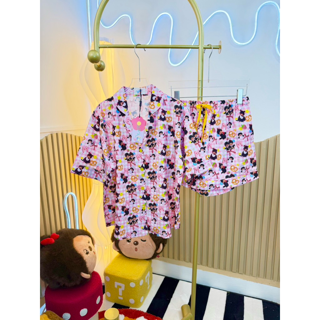 ชุดนอน แขนสั้นกางเกงขาสั้น WELL WEAR
