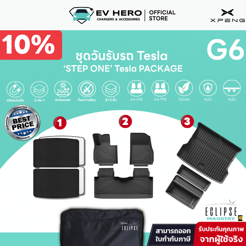 EV HERO ชุดวันรับรถ XPENG Step One Package G6