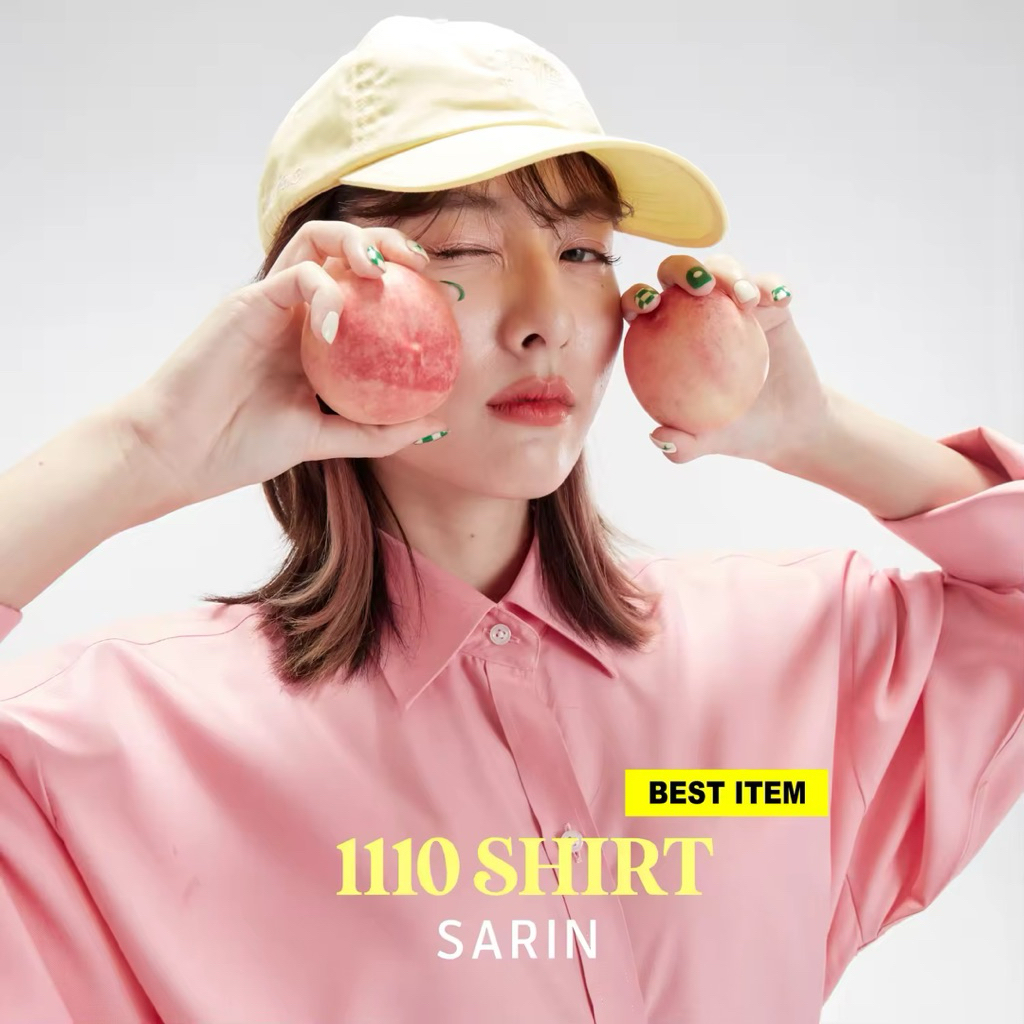 **ส่งต่อ (ตรง750)เชิ้ต Sarin official 1110 shirtอก49ยาว28 สีHappy pink one size