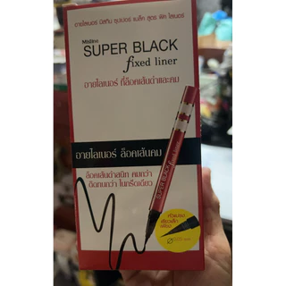 ใหม่หมดอายุปี2028ค่ะMistine SUPER BLACK Fixed Liner มิสทิน ซุปเปอร์ แบล็ค ฟิคซ์ ไลเนอร์ของใหม่แพ็คเกจใหม่!