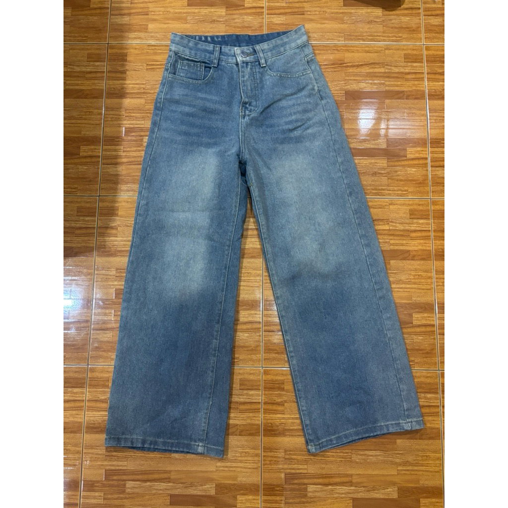 กางเกงยีนส์ ขากระบอกใหญ่ ป้าย BELIN STAR‼️ เอว 27-28