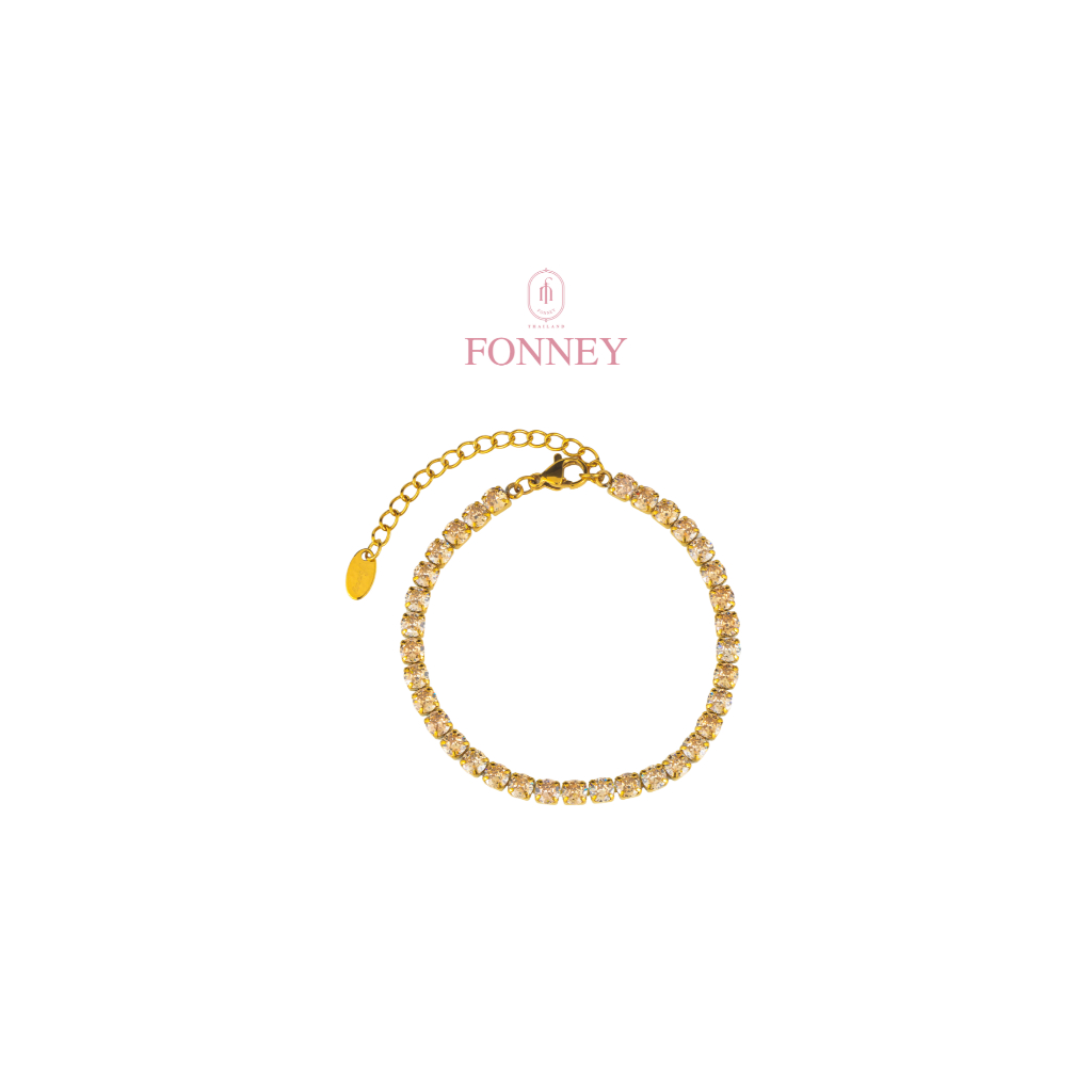 BR-05Fonney สร้อยข้อมือ สแตนเลสแท้ไม่ลอกไม่ดำ