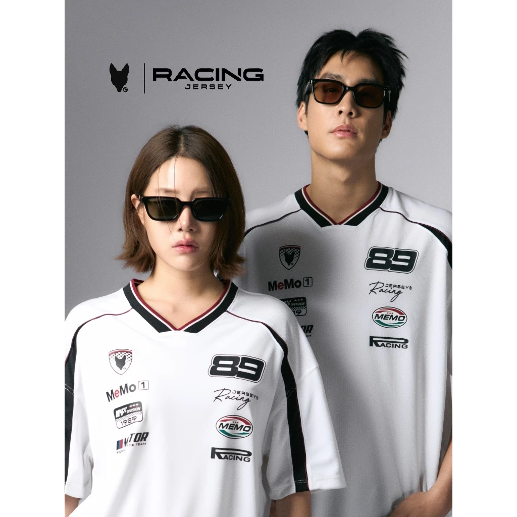 MeMo™ | Racing Jersey | เสื้อสปอร์ตเรซซิ่ง สกรีน Racing Team ผ้าพรีเมียมโพลีเอสเตอร์ ทรง Unisex