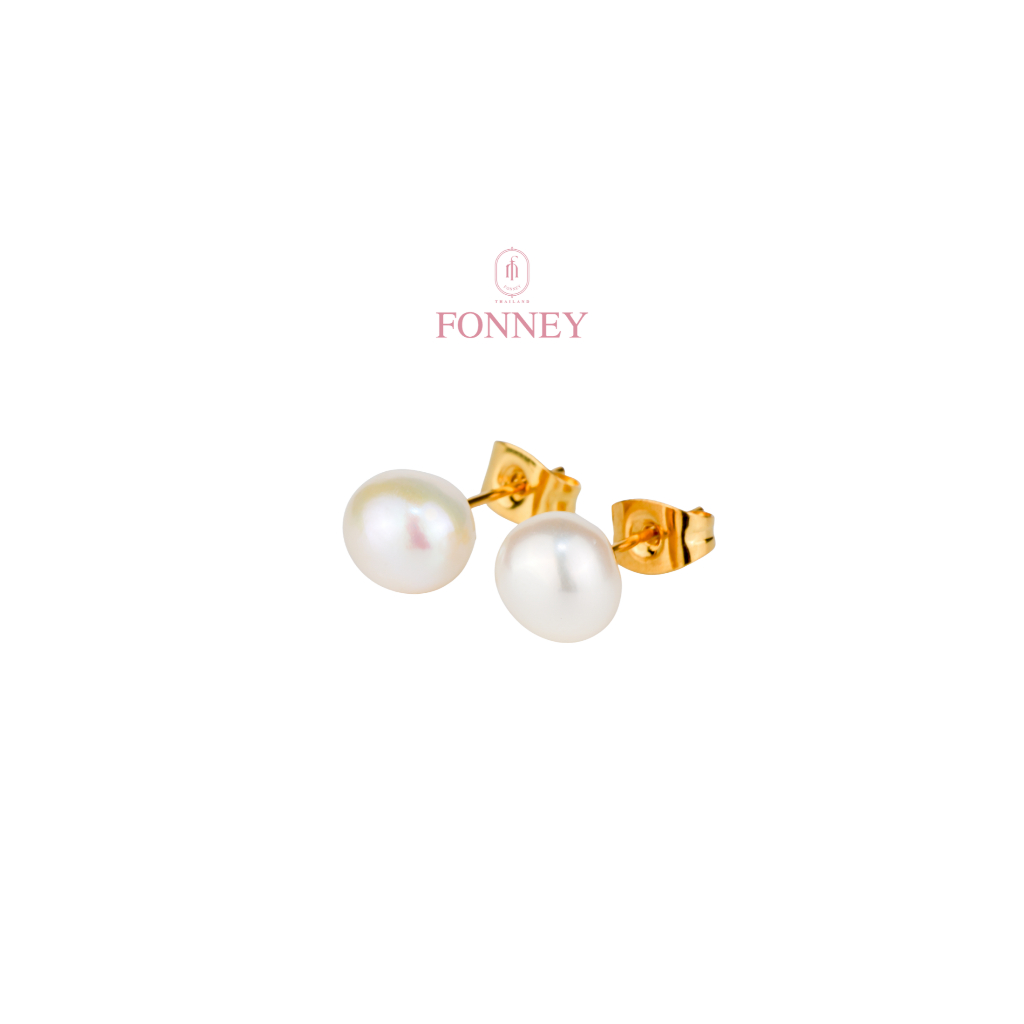 ER-08 Fonney ต่างหู สแตนเลสแท้ไม่ลอกไม่ดำ