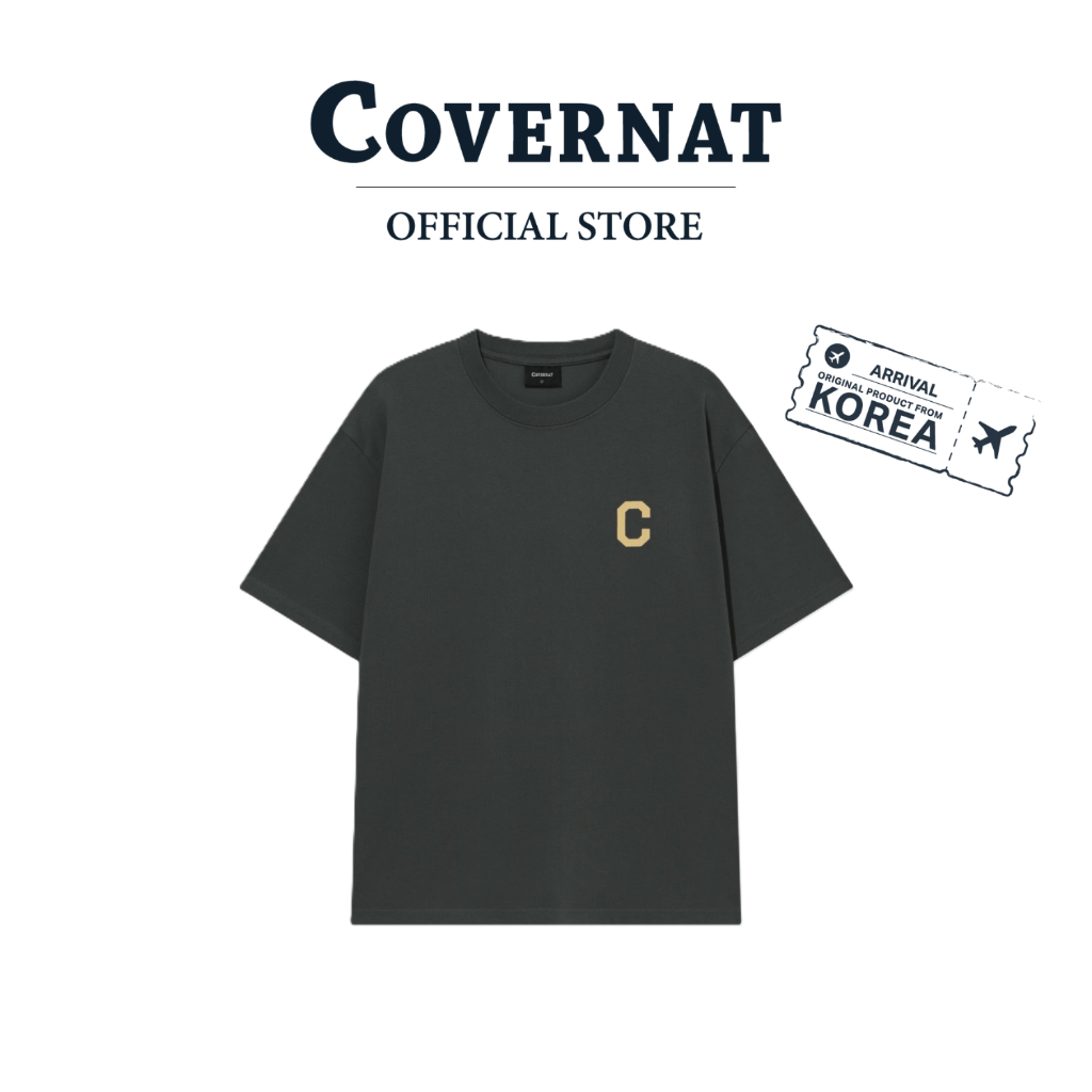 COVERNAT เสื้อยืดรุ่น Cool Cotton C Logo T-Shirt Grey (70093SCCSSU_S6GYXX)