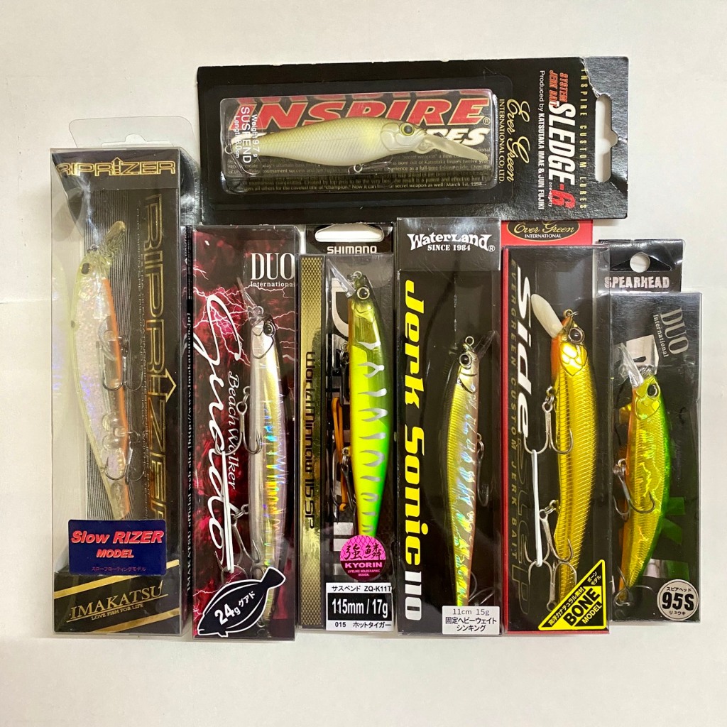 Update! 22 มิย.69++Minnow/Jerkbait 9cm up!! ของใหม่ รุ่นนิยมใช้บ้านเรา++