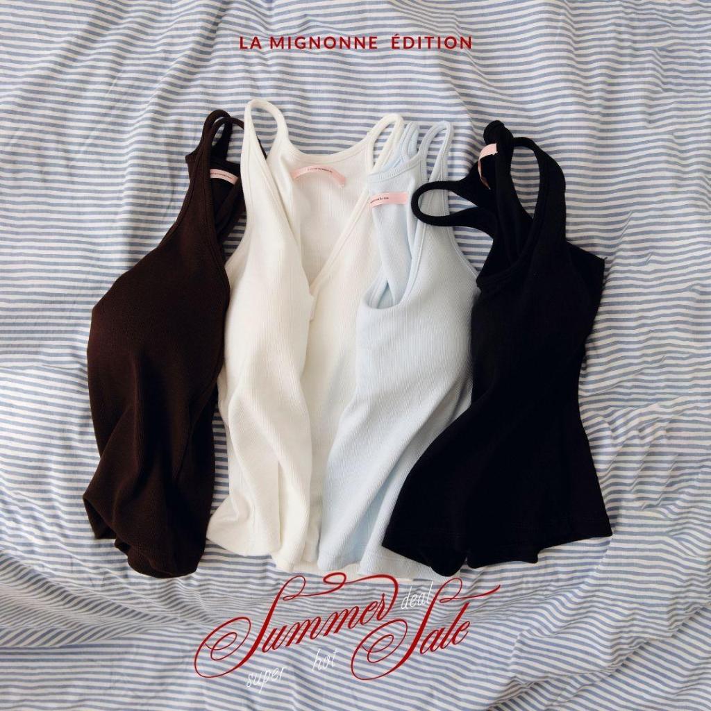La Mignonne (One Size) Classic Femme Top เสื้อใส่เที่ยว สายเดี่ยว สีแมทช์ง่าย ใส่ได้ทุกวัน แมทซ์ได้ทุกลุค