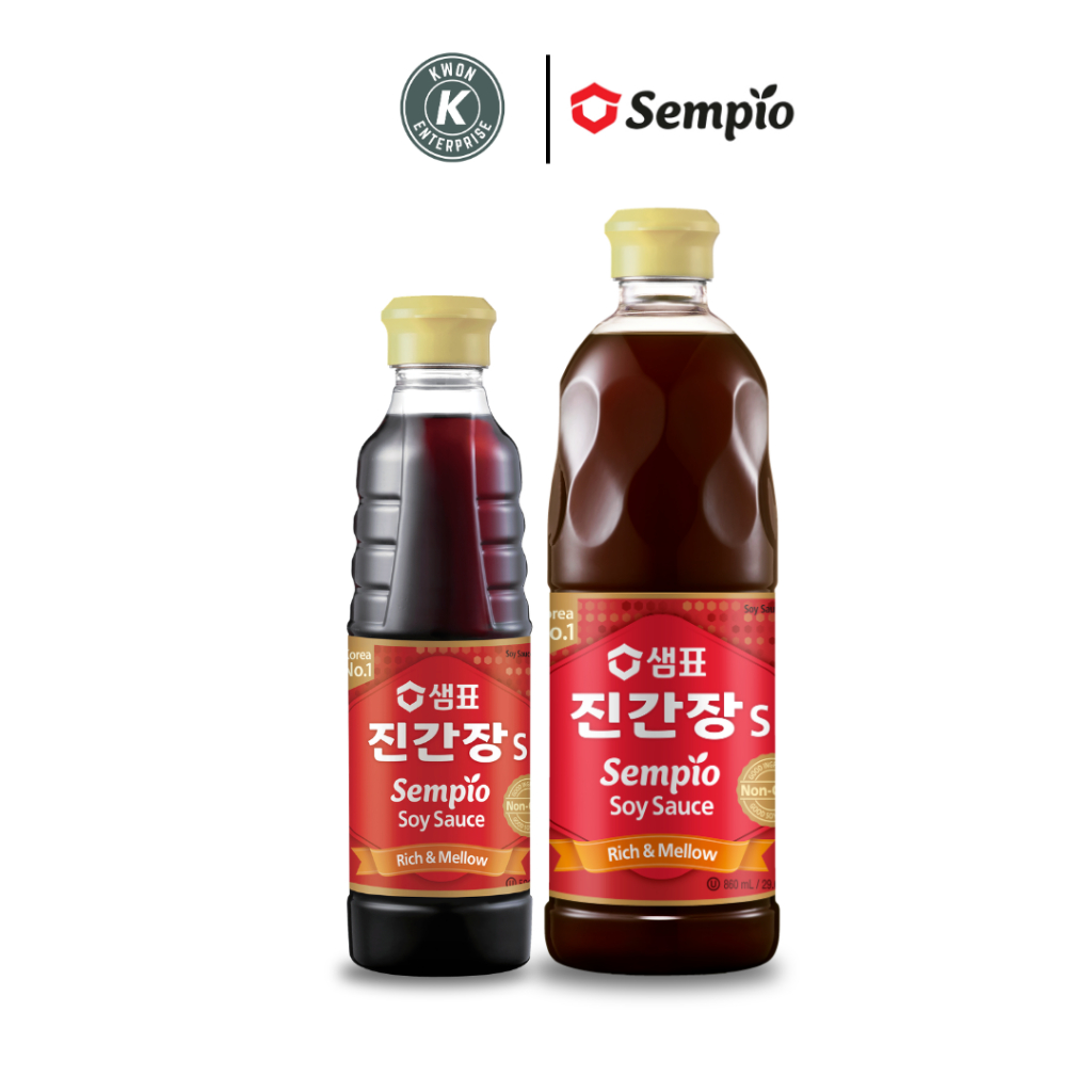 ซอสถั่วเหลืองเกาหลี จิน เอส ตราเซมเพียว (Soy Sauce Jin S SEMPIO BRAND) 500ml, 860ml