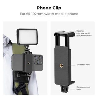 K&F CONCEPT สายรัดกระเป๋า Backpack Clip Mount POV ต่อกล้อง คลิปหนีบหมุน 360° สำหรับGopro/DJI/Insta