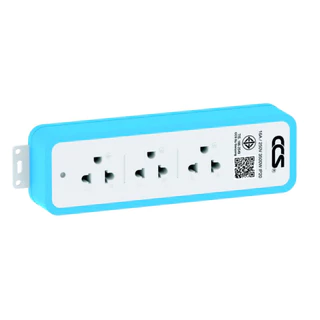 Rubber Socket Box 3 Pin 3 Socket บล็อกยาง 3 ตา 3 ช่อง 16A 250V แบรนด์ CCS