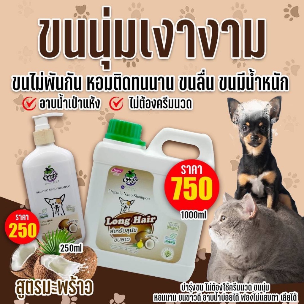 รีวิวแชมพูสุนัขแมวสูตรมะพร้าว ปลอดภัย ลดขนร่วง ผิวแพ้ง่าย