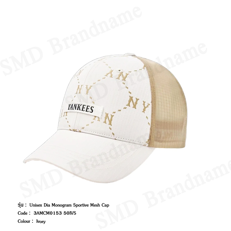 MLB หมวกแก็ป รุ่น Unisex Dia Monogram Sportive Mesh Cap Code: 3AMCM0153 50IVS