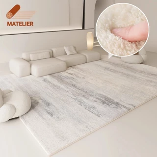 MATELIER พรม พรมขนนุ่ม พรมแคชเมียร์เลียนแบบ หนานุ่ม นุ่มฟู พรมปูพื้นห้องนั่งเล่น ห้องนอน แต่งห้องโทนอุ่น ตกแต่งบ้าน