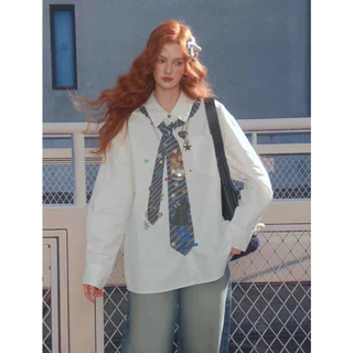 [พร้อมส่ง]IRIS BOUTIQUE IS20260018 Hight School Girl Shirt เสื้อเชิ๊ตสุดน่ารัก