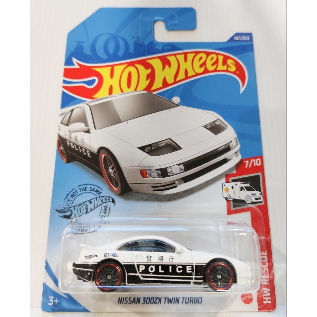 hotwheels ฮอทวีล nissan 300zx ลายpolice 1:64