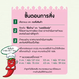 ✨สติ๊กเกอร์น้ำพริก สติ๊กเกอร์โลโก้ สร้างโลโก้ร้าน ด้วยสติ๊กเกอร์ติดฉลากสินค้า C1