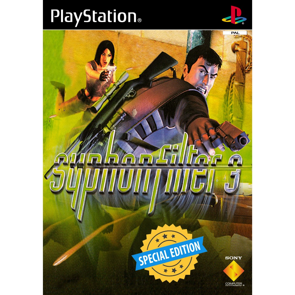 PlayStation 1 - Syphon Filter 3 /// เวอร์ชั่นพิเศษ!!! / อมตะ อาวุธ กระสุน ไม่มีหมด