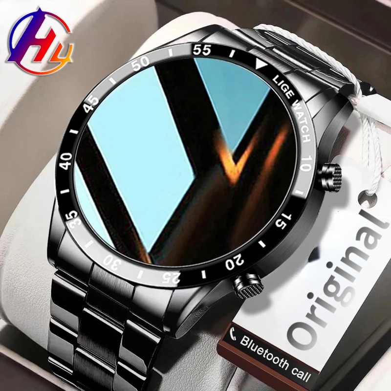 2026 FULL Circle Touch Screen Luxury Mens Smart Watch Waterproof Sport Fitness Watch Bluetooth Phone