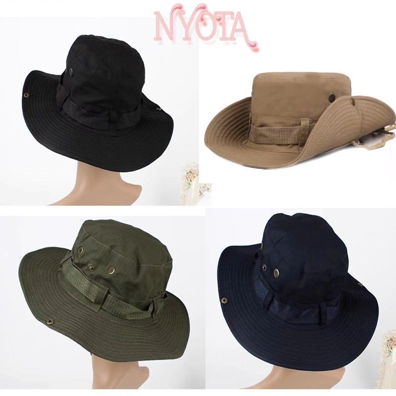 หมวกบักเก็ต หมวกเดินป่า หมวกกันแดด ใส่สบาย ระบายอากาศ ใส่ได้ทั้ง ช/ญ