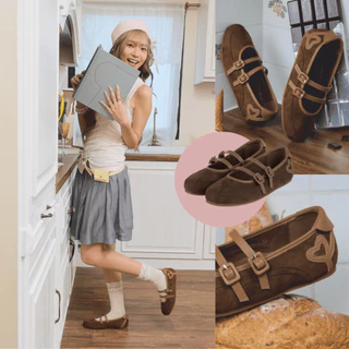 Minx รุ่น Heartie รองเท้า maryjane ทรงสปอร์ต ลายหัวใจ minxshoes