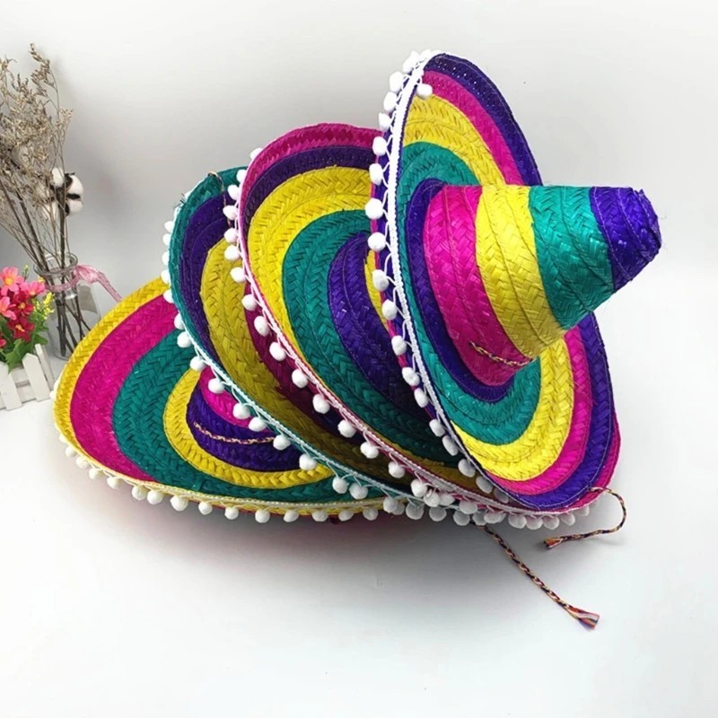 หมวกเม็กซิกัน หมวกสีรุ้ง ซอมเบรโร ปาร์ตี้ Mexican Hat / Rainbow Sombrero Hat / Fancy Prop