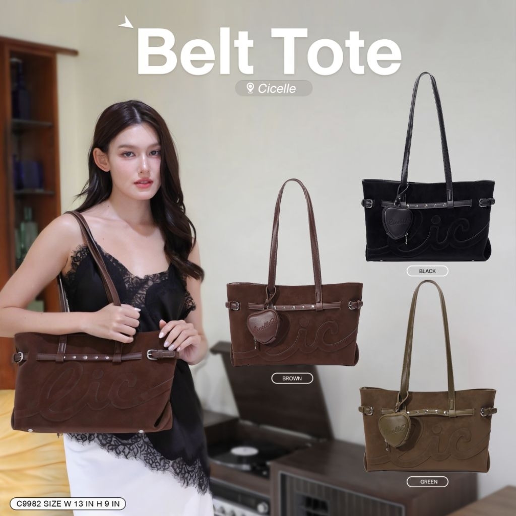 กระเป๋า CICELLE Belt Tote แบรนด์ CICELLE (ซีเซล) C9982