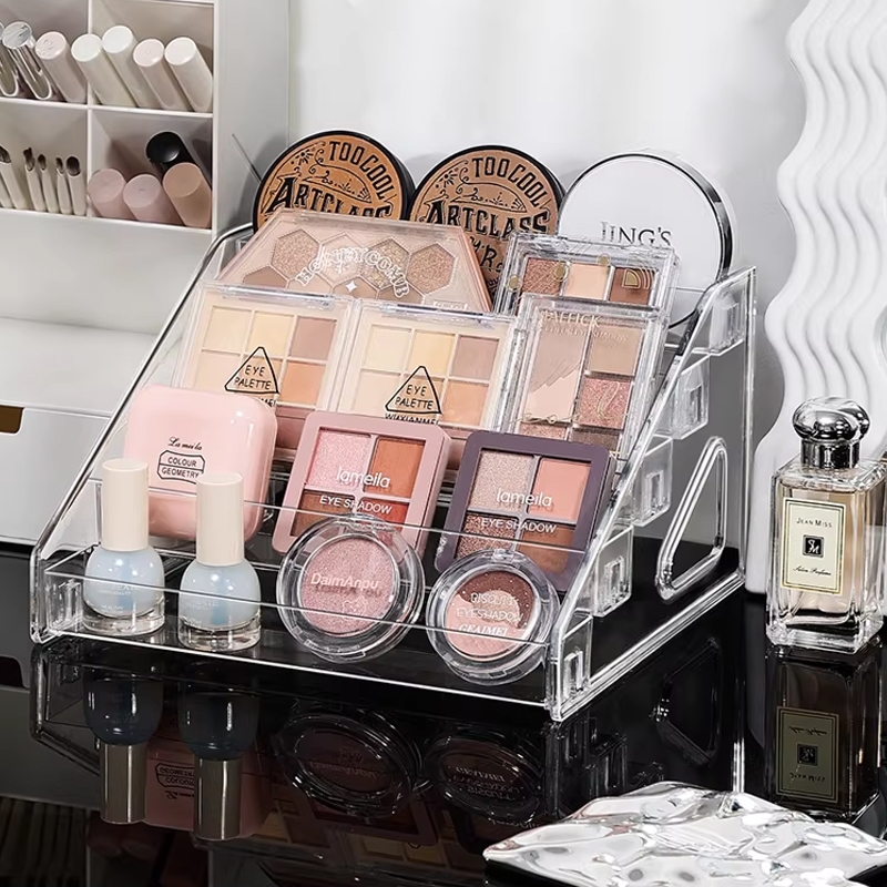 Mehaa ชั้นวางเครื่องสำอางใส 5–7 ชั้น ที่เก็บสกินแคร์ จัดระเบียบสวยงาม