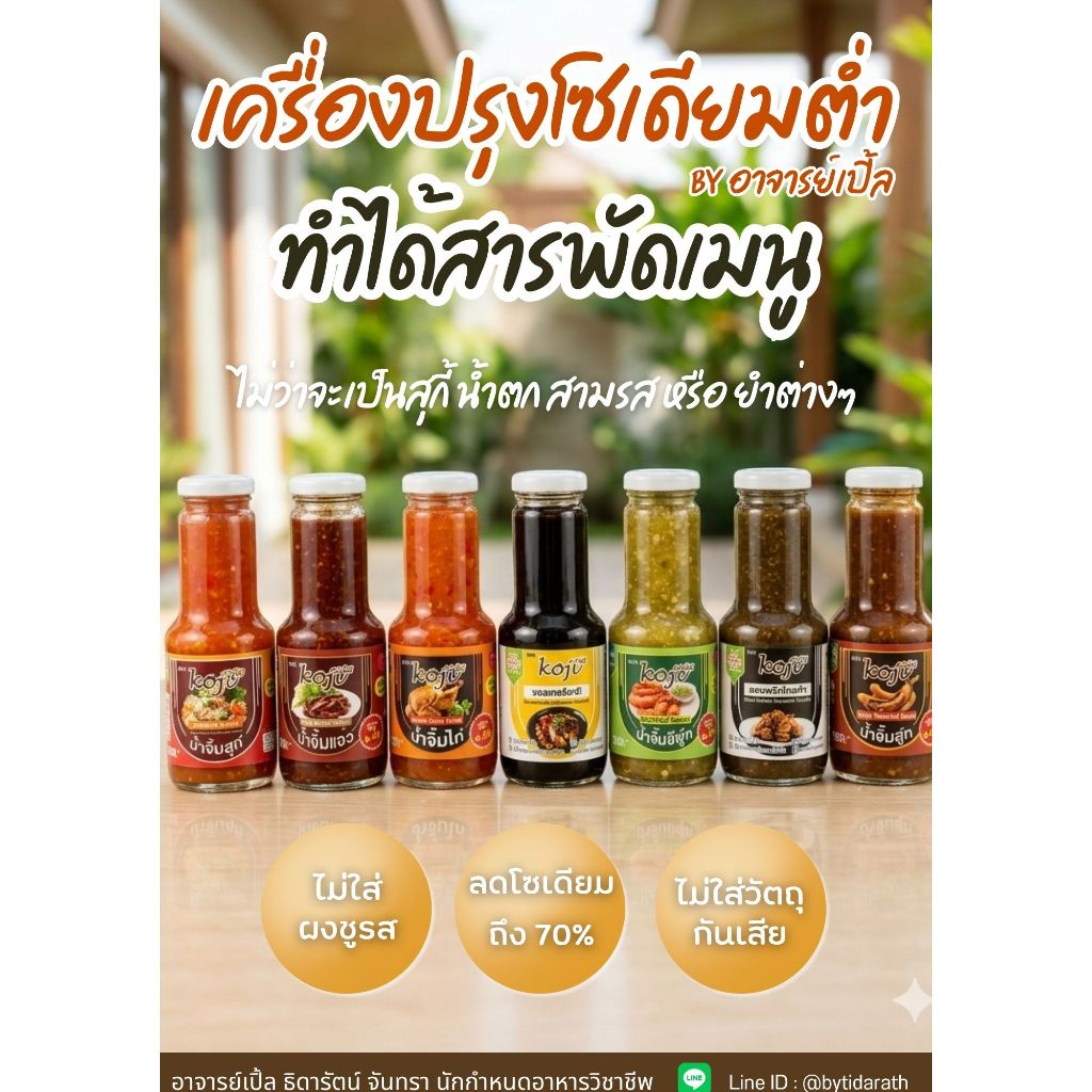 รวมเซทเครื่องปรุงโซเดียมต่ำ สุกี้ แจ่ว น้ำจิ้มไก่ เทริยากิ ซอสพริกไทยดำ