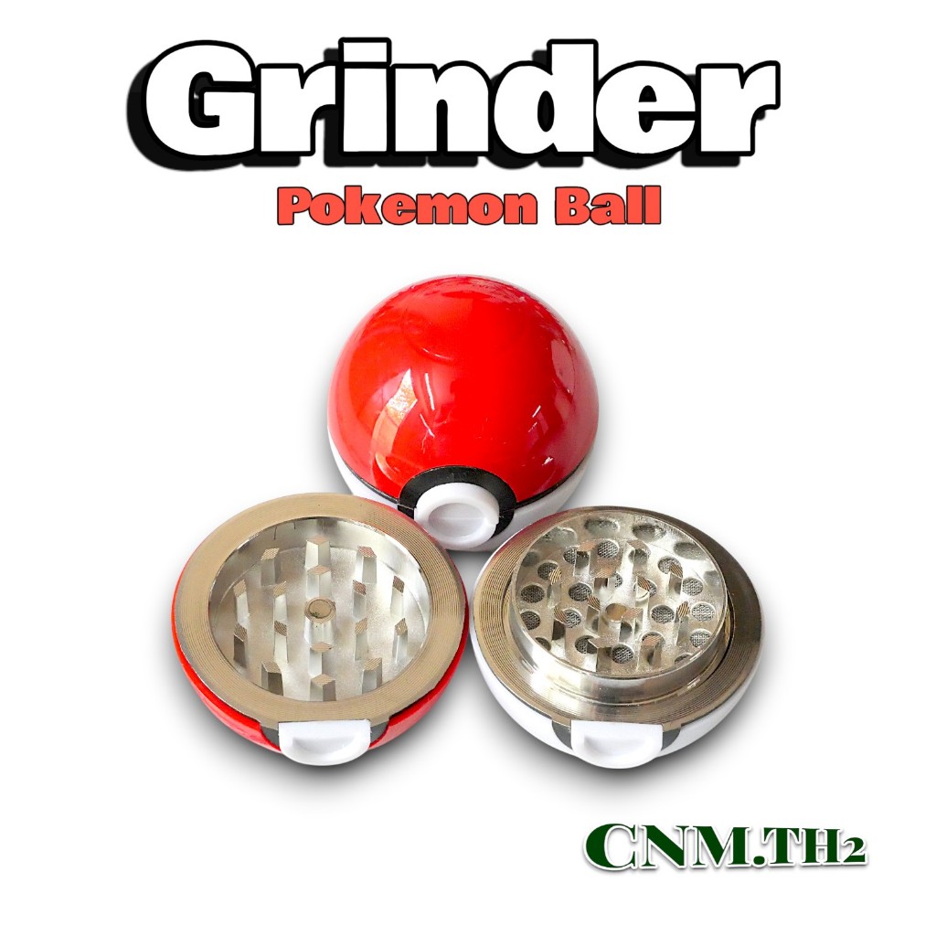 Pokeman Ball Grinder เครื่องบดอเนกประสงค์ ลายบอลสีแดง วัสดุพรีเมียม สำหรับนักสะสม ของขวัญสุดเท่