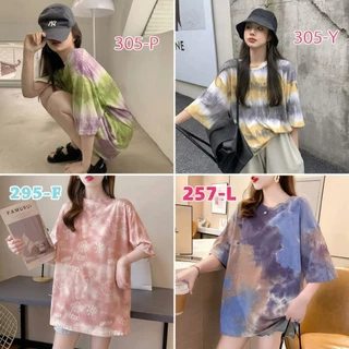 เสื้อยืดแขนสั้นแฟชั่นผู้หญิงฤดูร้อนสไตล์ใหม่พิมพ์ขนาดใหญ่หลวมฤดูร้อนเกาหลีผ้าฝ้ายคอกลมยาวปานกลางเสื้อยืดการ์ตูนน่ารัก