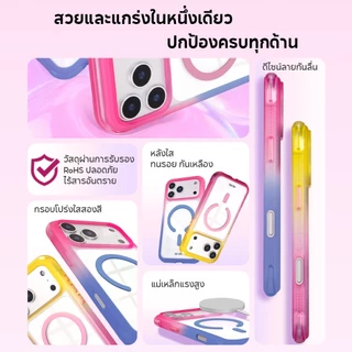 SHS เคสแม่เหล็ก/ เคส Magnatic/ เคสใส iP/ จะไม่เปลี่ยนเป็นสีเหลือง/ กันกระแทก/ สำหรับ iP 17 Pro Max/Air/17 Case iP