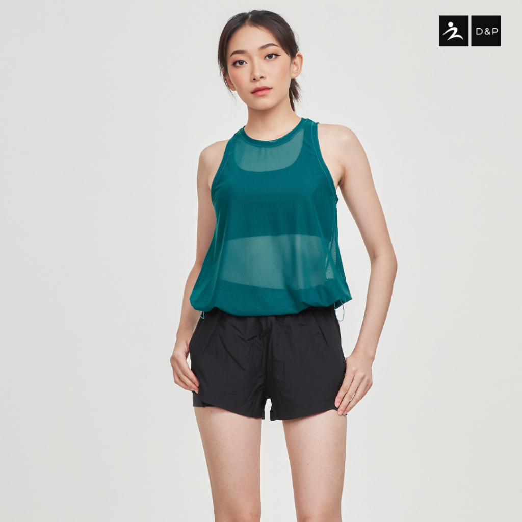 D&P Sport Tank Tops | BALANCE 2nd Drop | D-7684/1 เสื้อกล้ามซีทรู ไม่มีสปอร์ตบรา ใส่ออกกำลังกาย