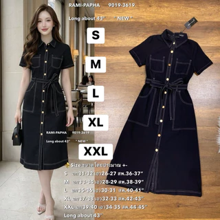 พร้อมส่ง เติม S-2XL⚡️.5ขยับไซ้❗️เดรสสีดำ เดรสสีขาว ดีเทลสุดเก๋ สวยหรูโดดเด่น ใส่ทำบุญ ใส่ออกงานได้หมด 9019 9013